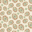 Cotton Quilt Back Fabric Candlelight & Romance Floral Wreaths Cream 116/118" Wide