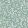 Cotton Toile Fabric Aqua Candlelight & Romance Wideback 118"