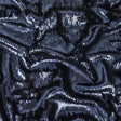 Stretch Rayon Jersey with Two-Tone Paillette Sequins - Slipstream on Navy - Nyla Collection