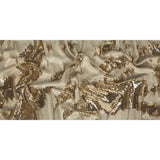 Stretch Rayon Jersey with Two-Tone Paillette Sequins - Spumante and Ivory on Tofu - Nyla Collection
