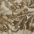 Stretch Rayon Jersey with Two-Tone Paillette Sequins - Spumante and Ivory on Tofu - Nyla Collection