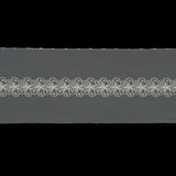 Off-White Floral Embroidered Mesh Trim