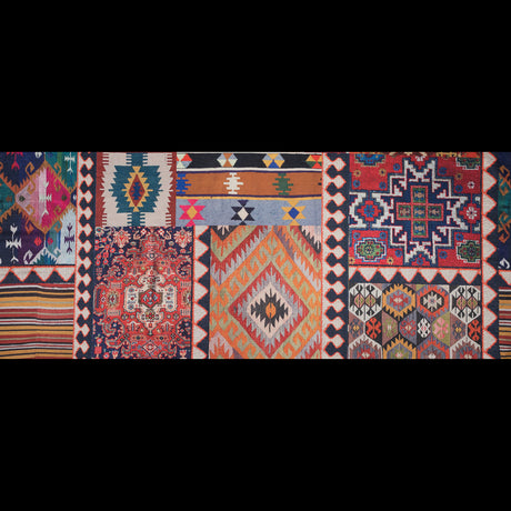 Multicolor Kilim Printed Canvas