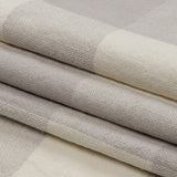 Fog and Cream Buffalo Check Linen and Cotton Woven