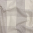 Fog and Cream Buffalo Check Linen and Cotton Woven