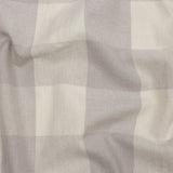 Fog and Cream Buffalo Check Linen and Cotton Woven