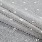 Fog Sheer Embroidered Cotton and Polyester Voile