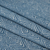 Blue Jay Diamond Patterned Upholstery Chenille