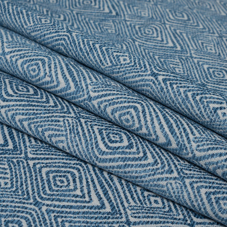 Blue Jay Diamond Patterned Upholstery Chenille