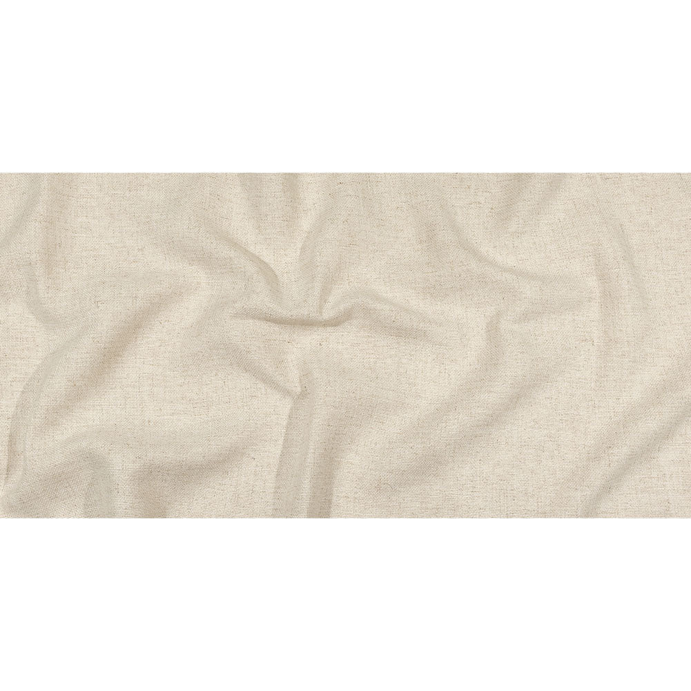 Cream Polyester Basketwoven Tweed