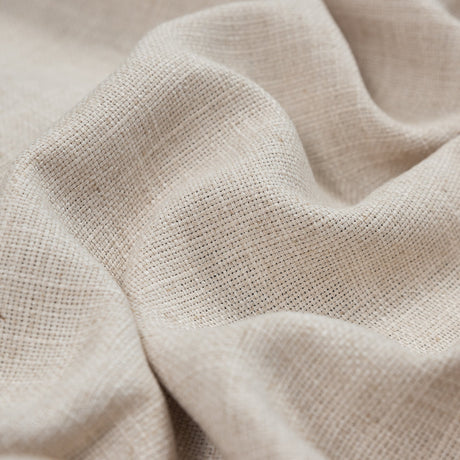 Natural Polyester Basketwoven Tweed