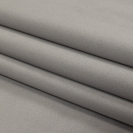 Grey Creamy Polyester Velvet