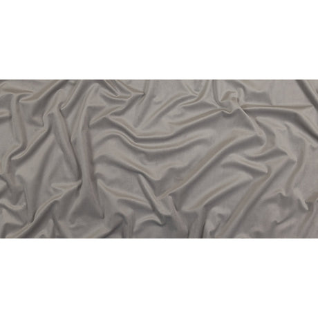 Grey Creamy Polyester Velvet