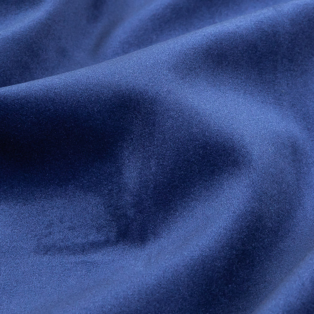 Sodalite Blue Creamy Polyester Velvet