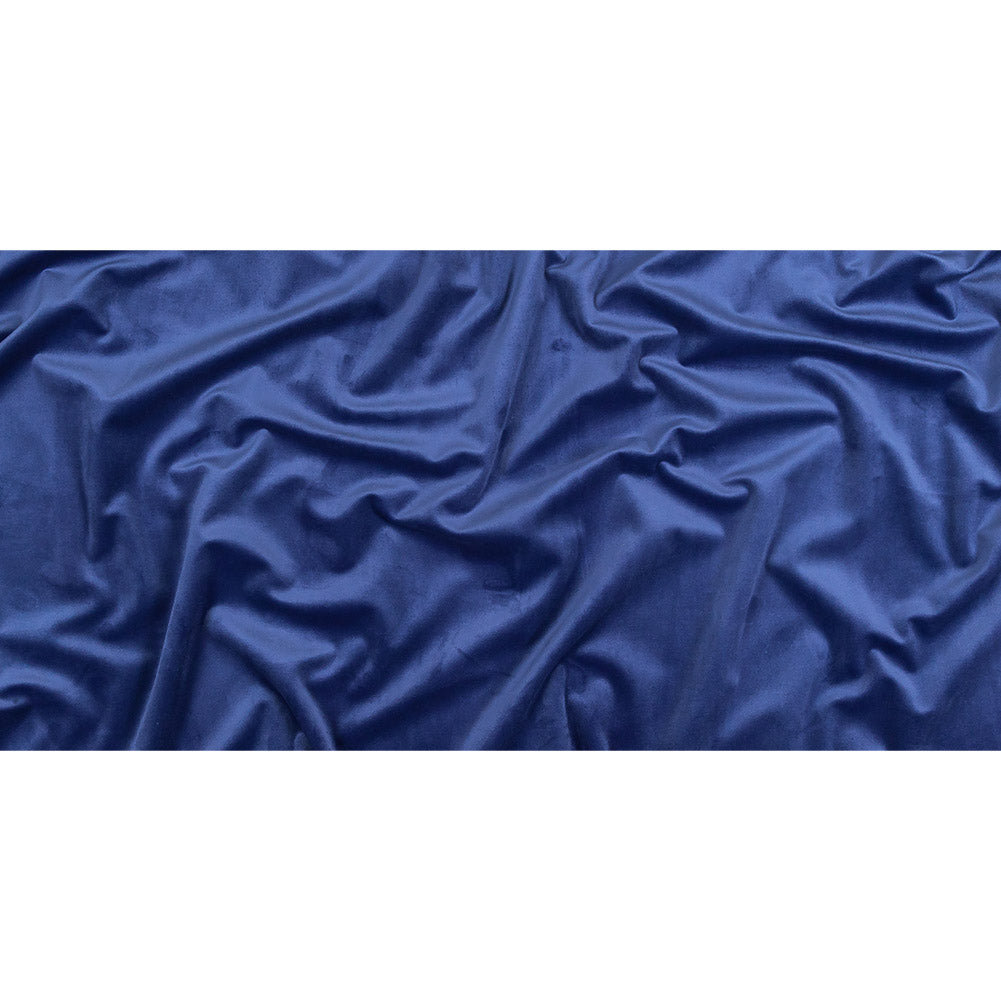 Sodalite Blue Creamy Polyester Velvet