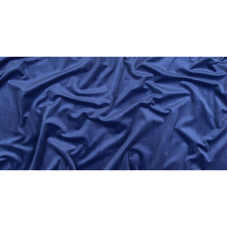 Sodalite Blue Creamy Polyester Velvet