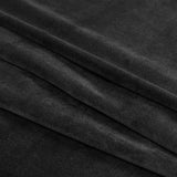 Ultra Black Creamy Polyester Velvet