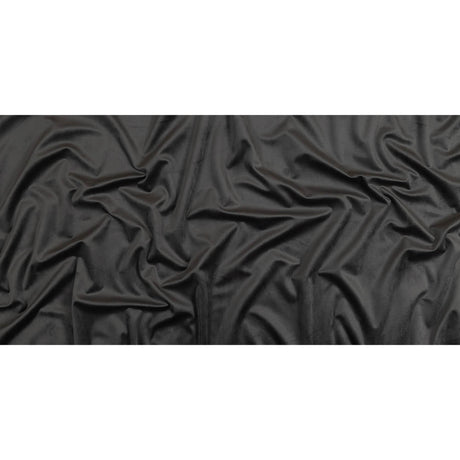 Charcoal Creamy Polyester Velvet