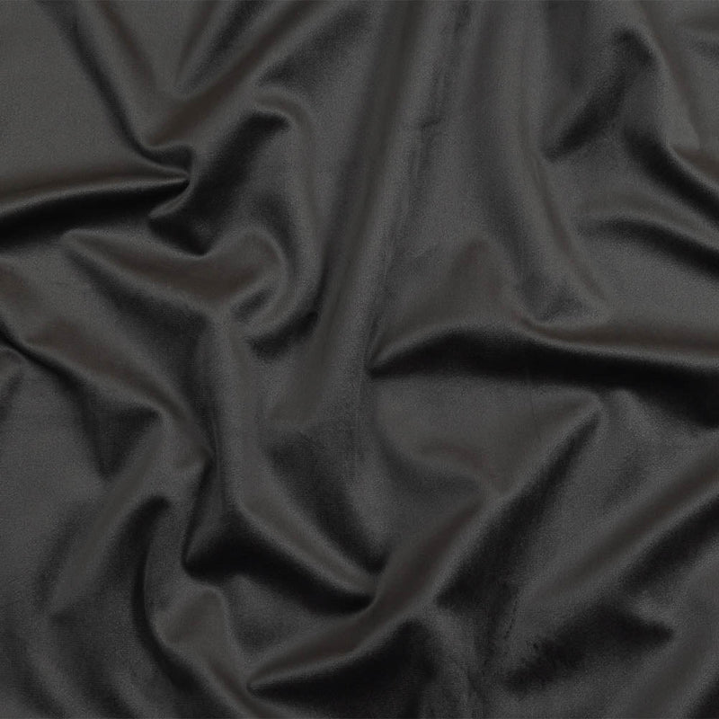 Charcoal Creamy Polyester Velvet