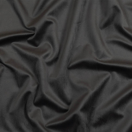 Charcoal Creamy Polyester Velvet