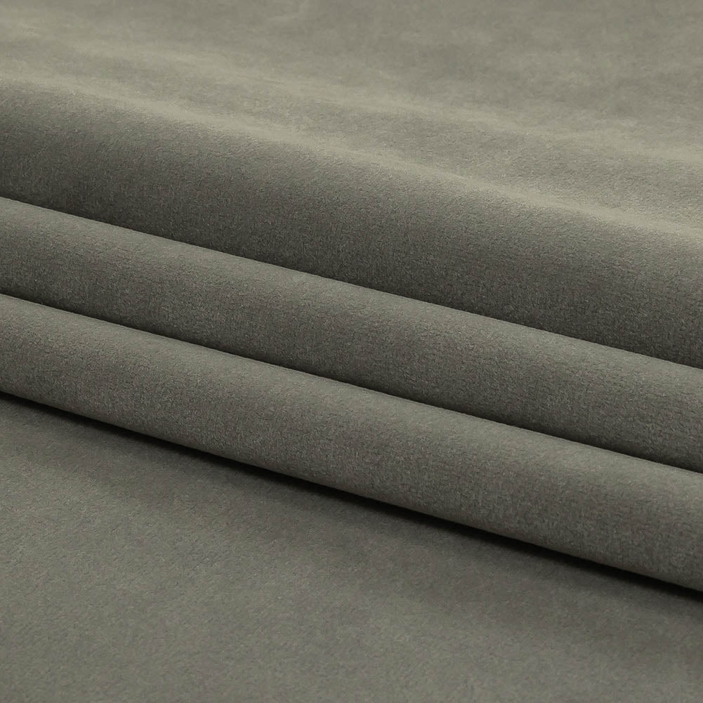 Nickel Creamy Polyester Velvet