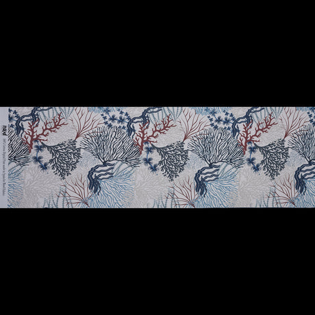 European Parisian Night and Mahogany Coral Reef Cotton Poplin