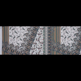 European Orange and Steel Paisley Patchwork Cotton Poplin