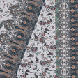 European Orange and Steel Paisley Patchwork Cotton Poplin