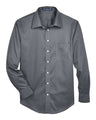 Devon & Jones Men's Crown Collection Solid Stretch Twill Dress Shirt