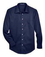 Devon & Jones Men's Crown Collection Solid Stretch Twill Dress Shirt