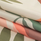 European Ivory, Shell Coral and Burnt Coral Flamingo Printed Cotton Poplin