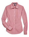 Women's Crown Collection Gingham Check Woven Dress Shirt