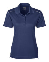 Women's Radiant Performance Piqué Polo with Reflective Piping