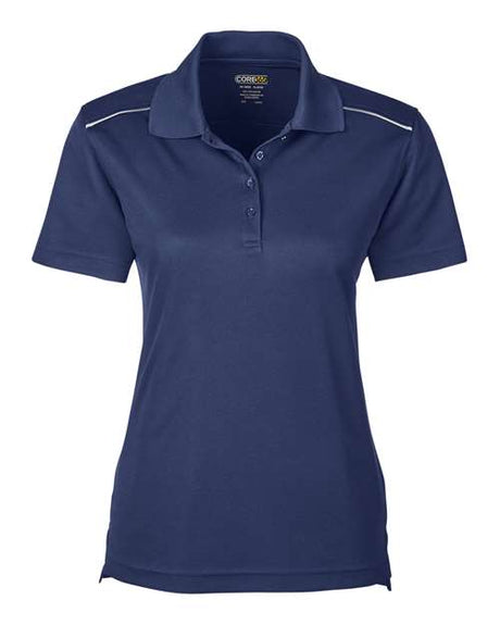 Women's Radiant Performance Piqué Polo with Reflective Piping