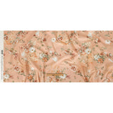 Cotton Poplin - Peach Pink Floral - Flores de las Montanas Print - Mood Exclusive Felipe Collection
