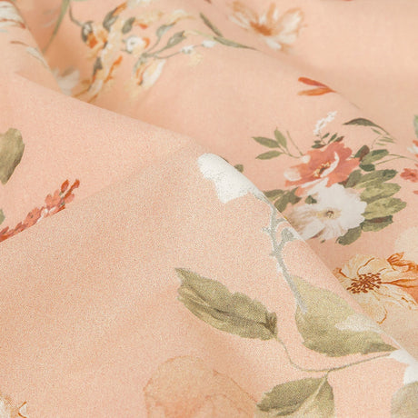 Cotton Poplin - Peach Pink Floral - Flores de las Montanas Print - Mood Exclusive Felipe Collection