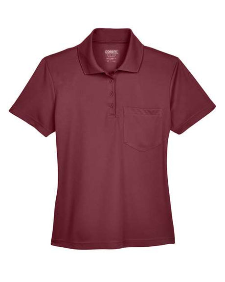 CORE365 Women's Origin Performance Piqué Polo with Pocket