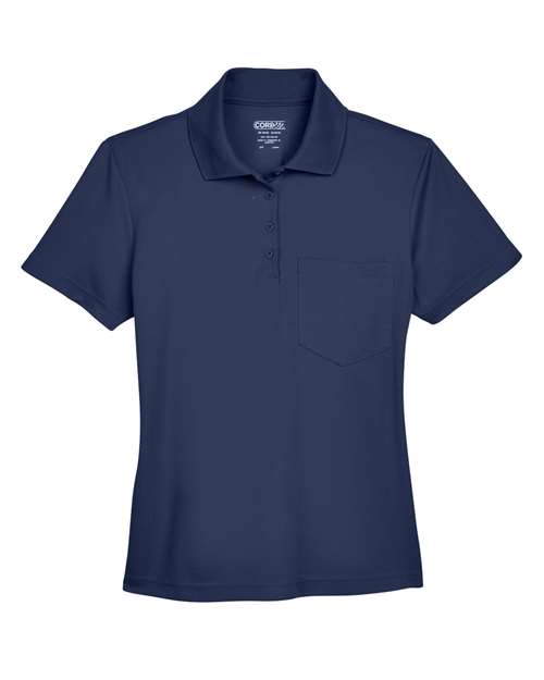 CORE365 Women's Origin Performance Piqué Polo with Pocket