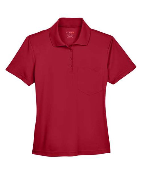 CORE365 Women's Origin Performance Piqué Polo with Pocket