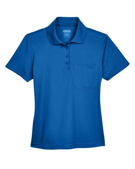 CORE365 Women's Origin Performance Piqué Polo with Pocket