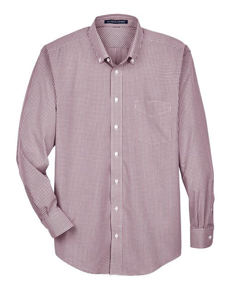 Men's Crown Collection Gingham Check Woven Dress Shirt