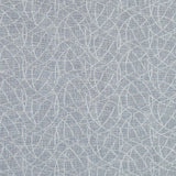 White and Metallic Silver Embroidered Drapery Sheer
