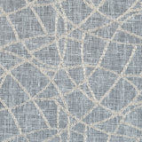 Beige and Metallic Silver Embroidered Drapery Sheer