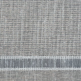 Natural and Metallic Silver Awning Striped Drapery Sheer