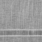 White and Metallic Silver Awning Striped Drapery Sheer