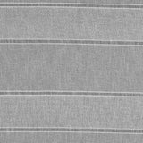 White and Metallic Silver Awning Striped Drapery Sheer