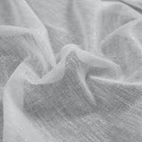 White and Metallic Silver Drapery Sheer
