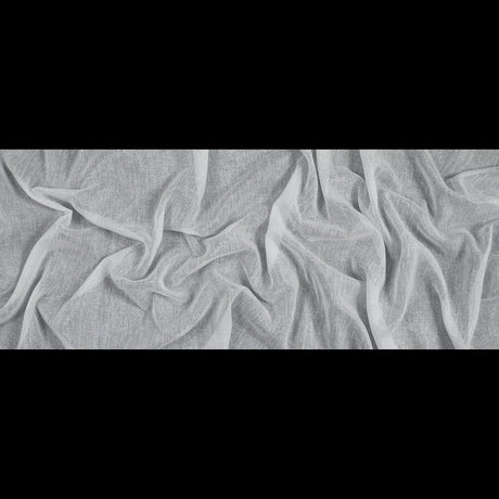 White and Metallic Silver Drapery Sheer