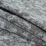 Pewter Metallic Marble Chenille