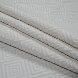 Off-White Diamond Patterned Jacquard